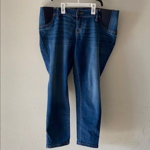 Maternity skinny crop pant